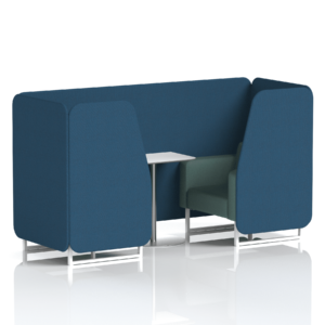 Brixworth Booth With White Legs And White Table In Two Tone - Image 29