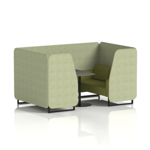 Brixworth Booth With Black Legs And Black Table In Two Tone - Image 31