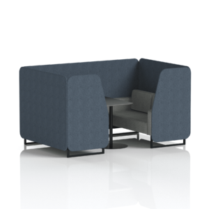 Brixworth Booth With Black Legs And Black Table In Two Tone - Image 33