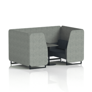 Brixworth Booth With Black Legs And Black Table In Two Tone - Image 35
