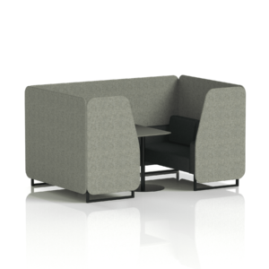 Brixworth Booth With Black Legs And Black Table In Two Tone - Image 36