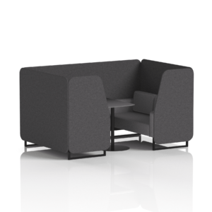 Brixworth Booth With Black Legs And Black Table In Two Tone - Image 37