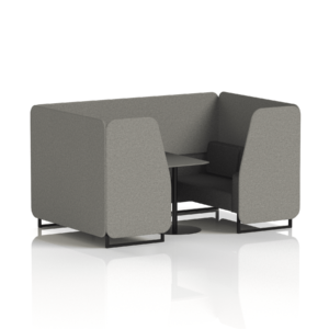 Brixworth Booth With Black Legs And Black Table In Two Tone - Image 40