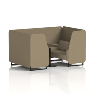Brixworth Booth With Black Legs And Black Table In Two Tone - Image 43