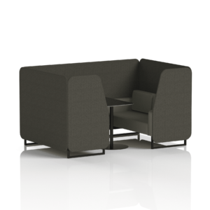 Brixworth Booth With Black Legs And Black Table In Two Tone - Image 46