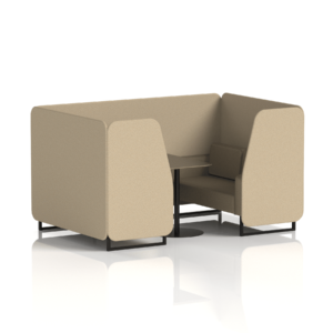 Brixworth Booth With Black Legs And Black Table In Two Tone - Image 47