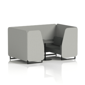 Brixworth Booth With Black Legs And Black Table In Two Tone - Image 58