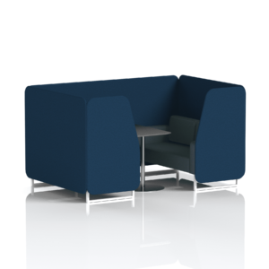 Brixworth Booth With White Legs And Black Table In Two Tone - Image 38