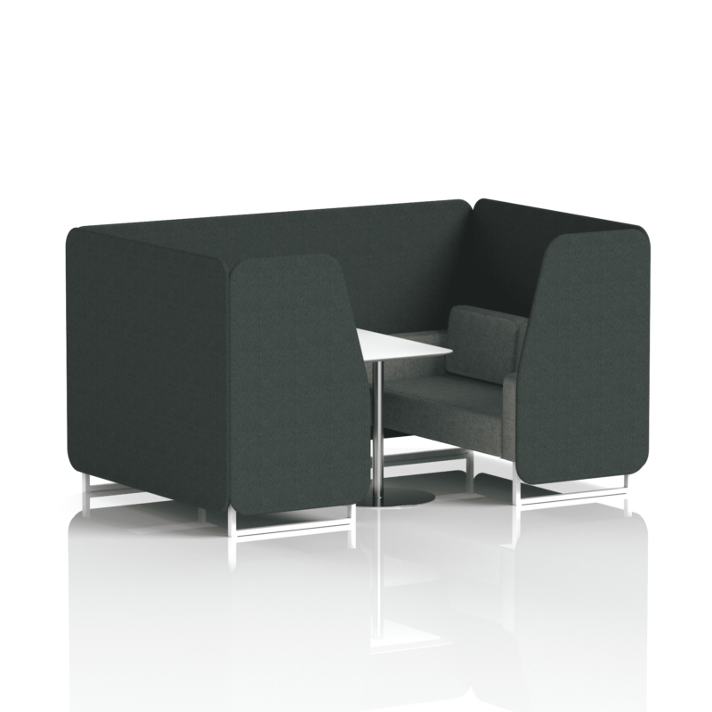 Brixworth Booth With White Legs And White Table In Two Tone - Image 32