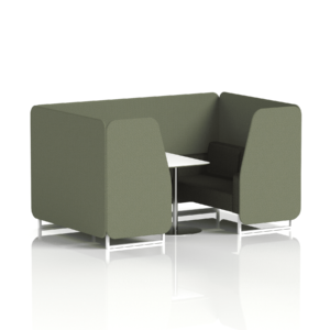 Brixworth Booth With White Legs And White Table In Two Tone - Image 44