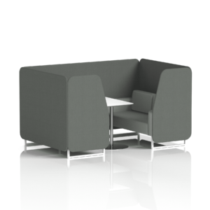 Brixworth Booth With White Legs And White Table In Two Tone - Image 56
