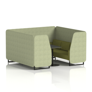Brixworth Booth With Black Legs And Black Table In Two Tone - Image 61