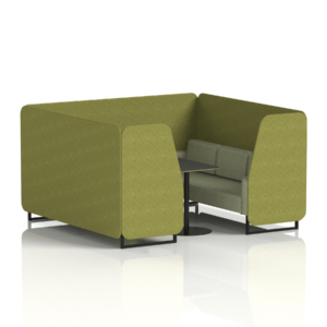 Brixworth Booth With Black Legs And Black Table In Two Tone - Image 64
