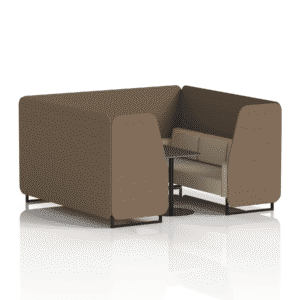 Brixworth Booth With Black Legs And Black Table In Two Tone - Image 87
