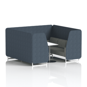 Brixworth Booth With White Legs And White Table In Two Tone - Image 63
