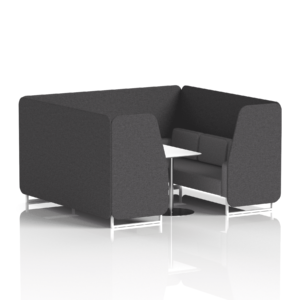 Brixworth Booth With White Legs And White Table In Two Tone - Image 67