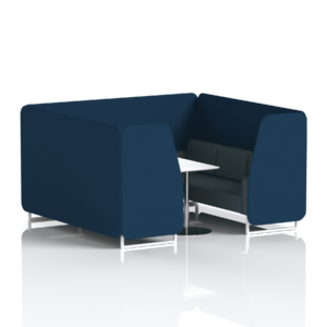 Brixworth Booth With White Legs And White Table In Two Tone - Image 68