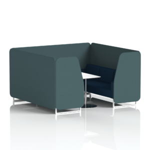 Brixworth Booth With White Legs And White Table In Two Tone - Image 71