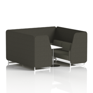 Brixworth Booth With White Legs And White Table In Two Tone - Image 76