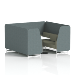 Brixworth Booth With White Legs And White Table In Two Tone - Image 78