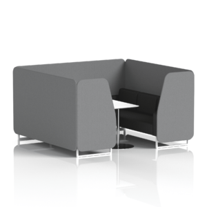 Brixworth Booth With White Legs And White Table In Two Tone - Image 83