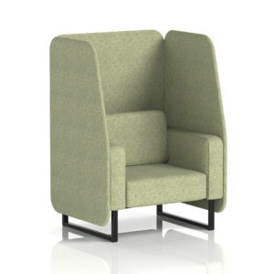 Brixworth Open Booth With Black Legs in Single Tone - Image 3