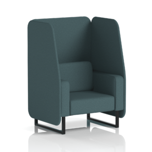 Brixworth Open Booth With Black Legs in Single Tone - Image 12