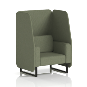 Brixworth Open Booth With Black Legs in Single Tone - Image 15