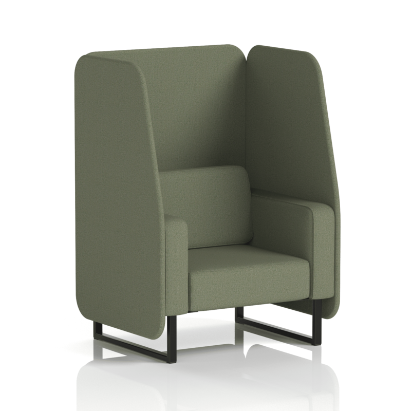 Brixworth Open Booth With Black Legs in Single Tone - Image 15
