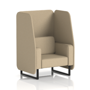 Brixworth Open Booth With Black Legs in Single Tone - Image 18