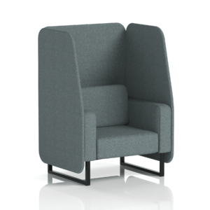 Brixworth Open Booth With Black Legs in Single Tone - Image 19