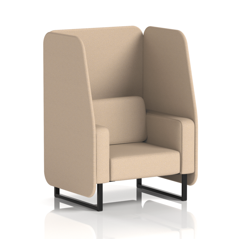 Brixworth Open Booth With Black Legs in Single Tone - Image 20