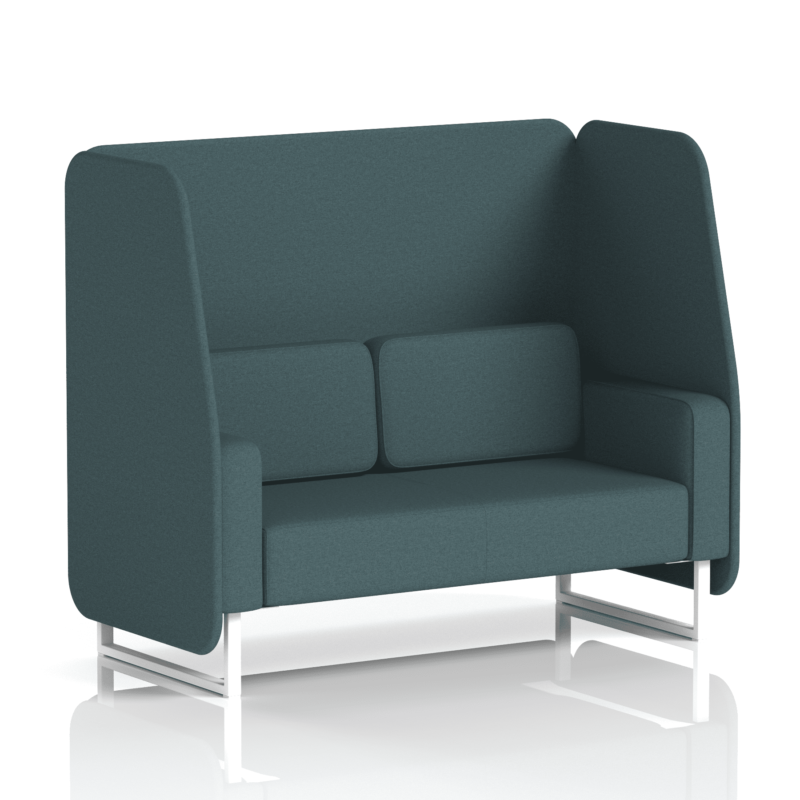 Brixworth Open Booth With White Legs in Single Tone - Image 42