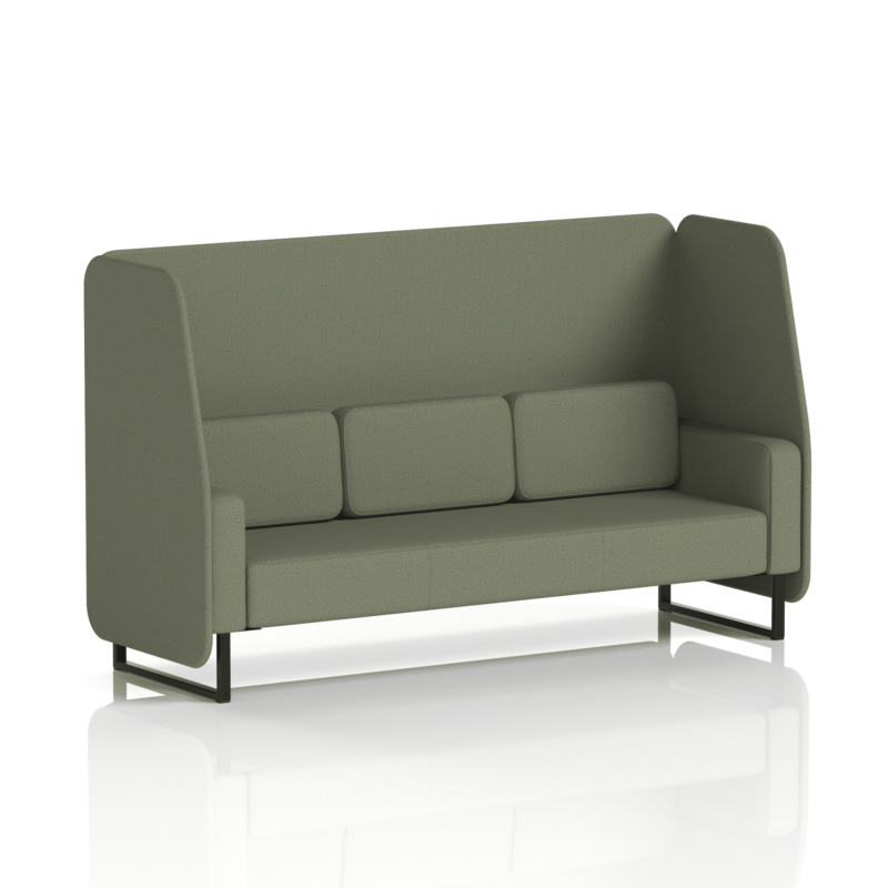 Brixworth Open Booth With Black Legs in Single Tone - Image 75