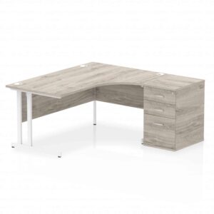 OE - Impulse 1600mm Cantilever Right Crescent Desk Workstation - Image 14
