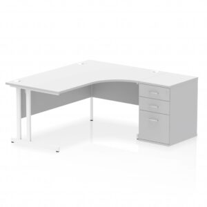 OE - Impulse 1600mm Cantilever Right Crescent Desk Workstation - Image 18