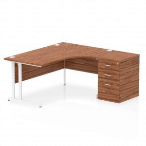 OE - Impulse 1600mm Cantilever Right Crescent Desk Workstation - Image 17