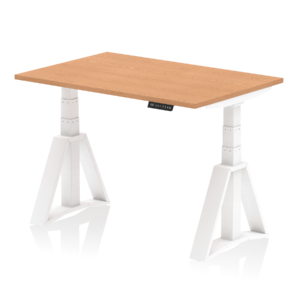 Air Height Adjustable Desk without Cable Ports With Piste Foot - Image 37