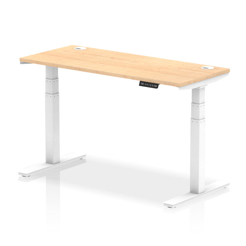 OE - Air Height Adjustable Slimline Desk With Cable Ports - Image 35