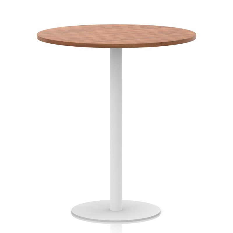 Italia Round Poseur Table White Leg - Image 32