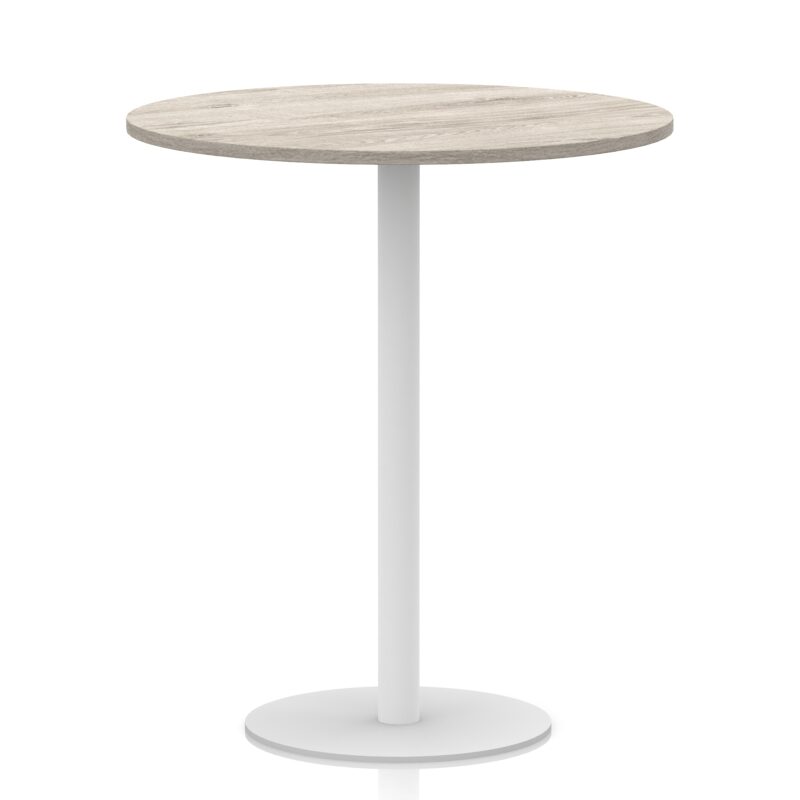 Italia Round Poseur Table White Leg - Image 36