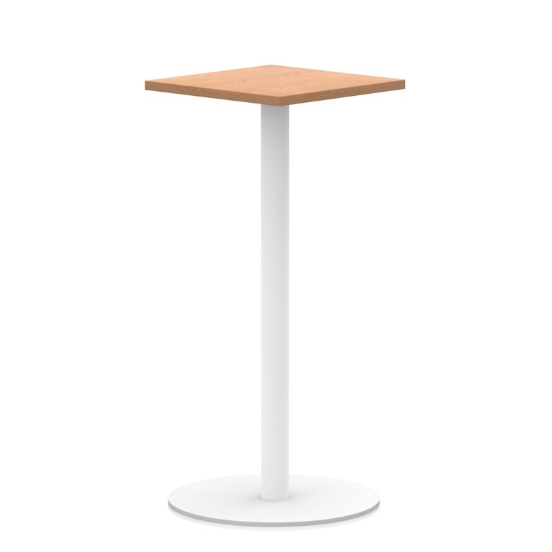Italia Square Poseur Table White Leg - Image 11