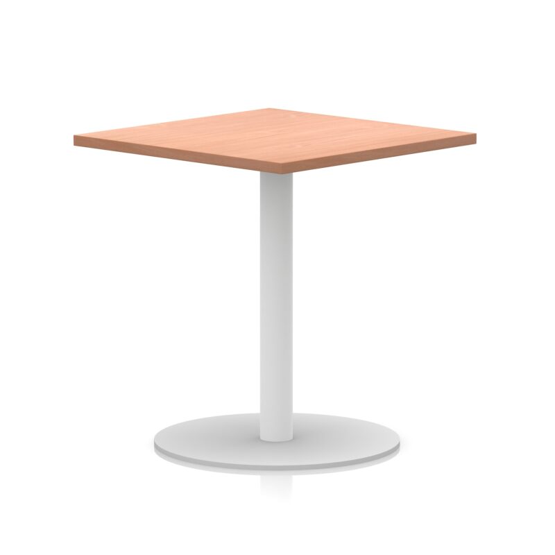 Italia Square Poseur Table White Leg - Image 13