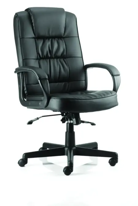 Moore High Back Black Executive Office Chair with Arms