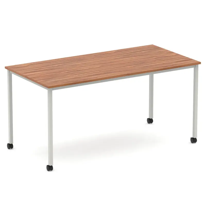 Impulse Straight Table Box Frame Leg With Castors - Ofdas